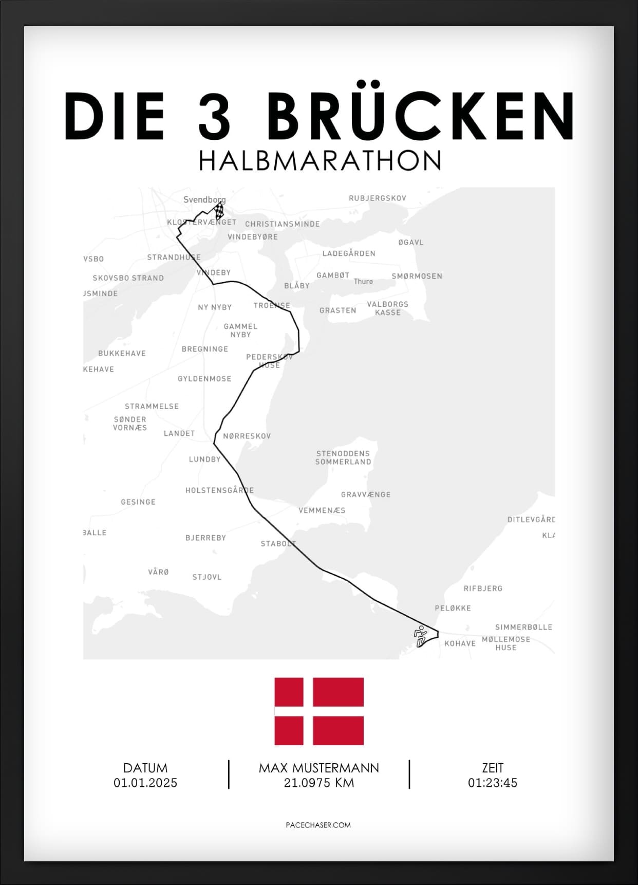 De 3 Broer Halvmarathon Plakat