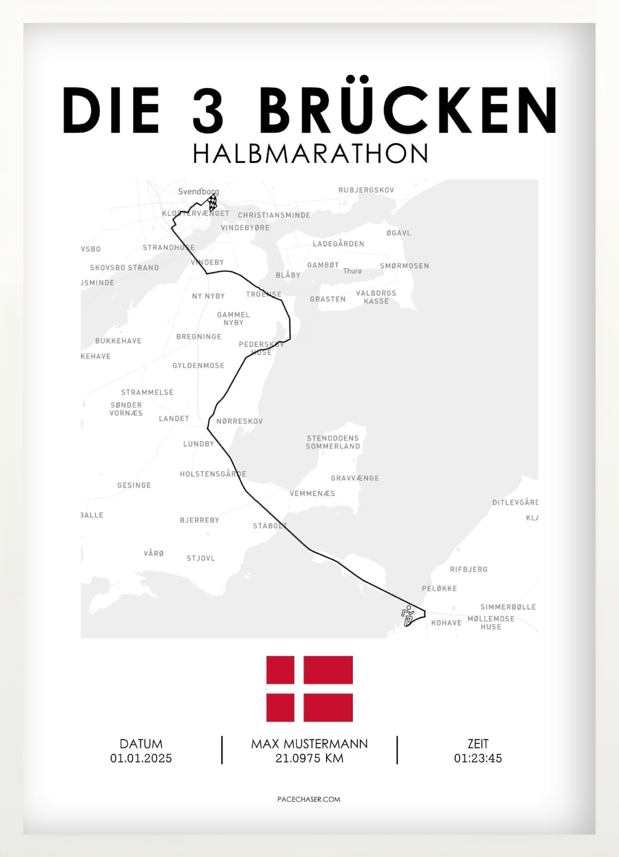 De 3 Broer Halvmarathon Plakat