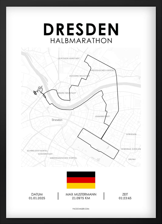 Halbmarathon Dresden Poster - ab 2025
