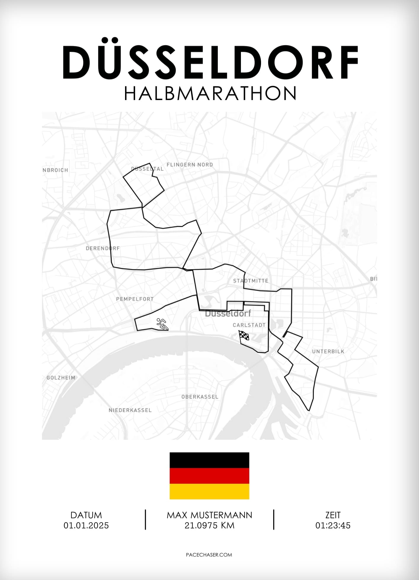 Halbmarathon Düsseldorf Poster