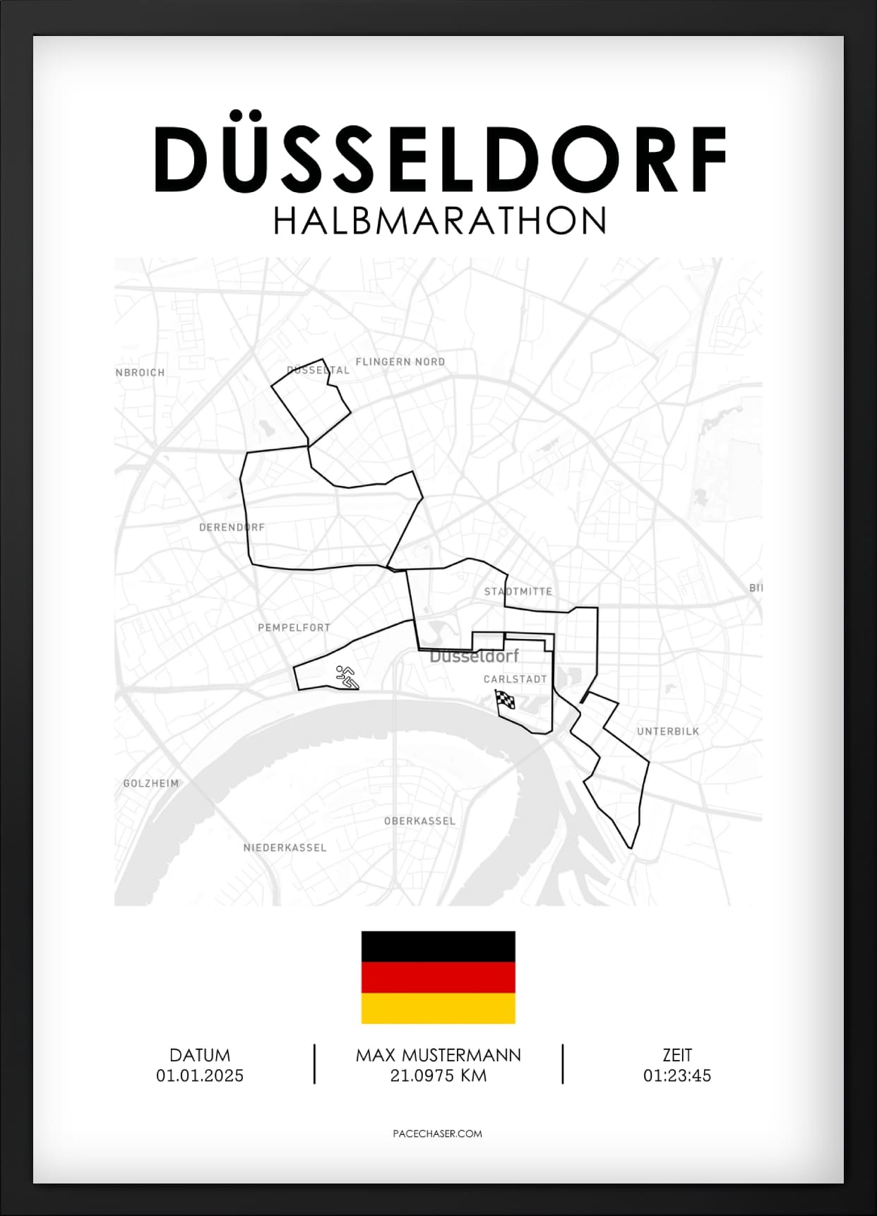 Halbmarathon Düsseldorf Poster
