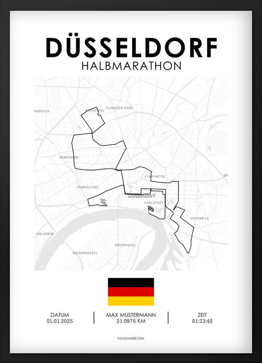 Halbmarathon Düsseldorf Poster