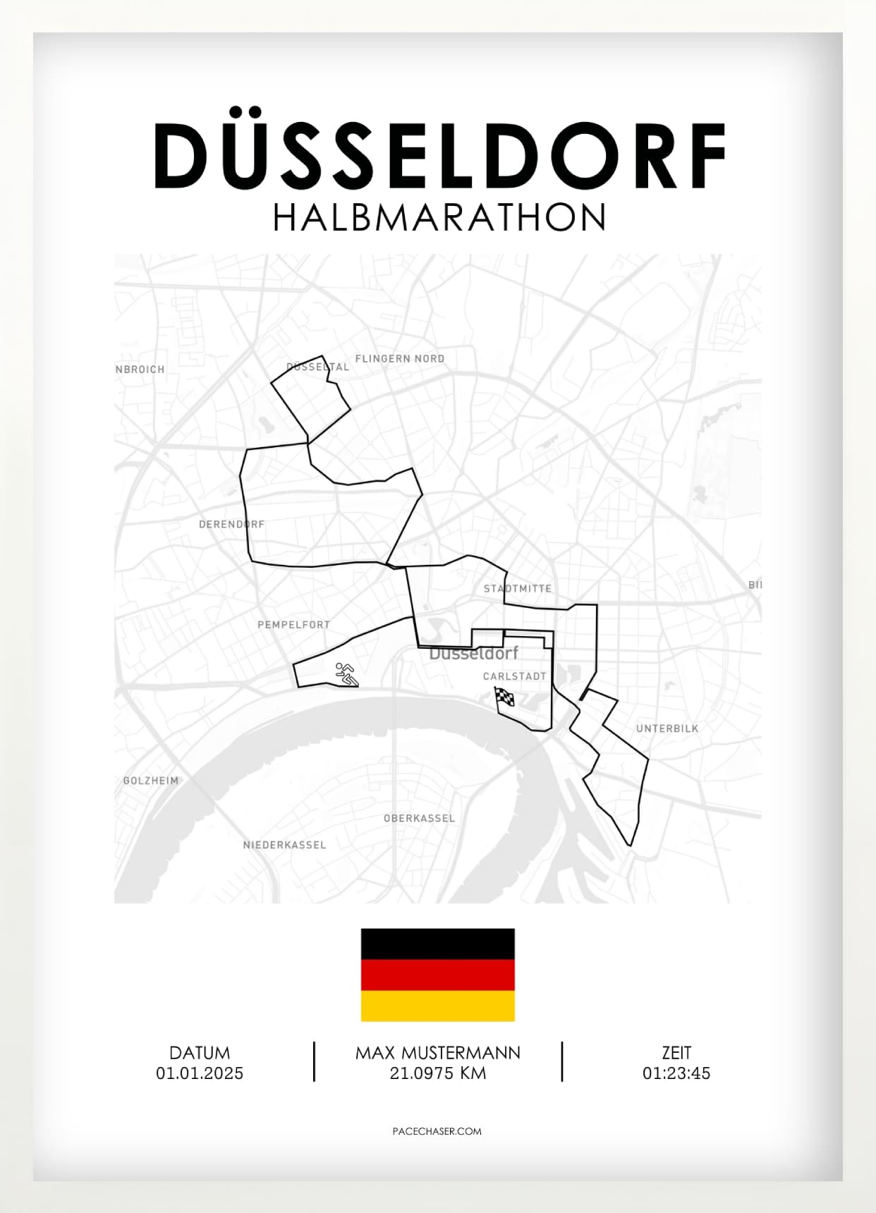Halbmarathon Düsseldorf Poster