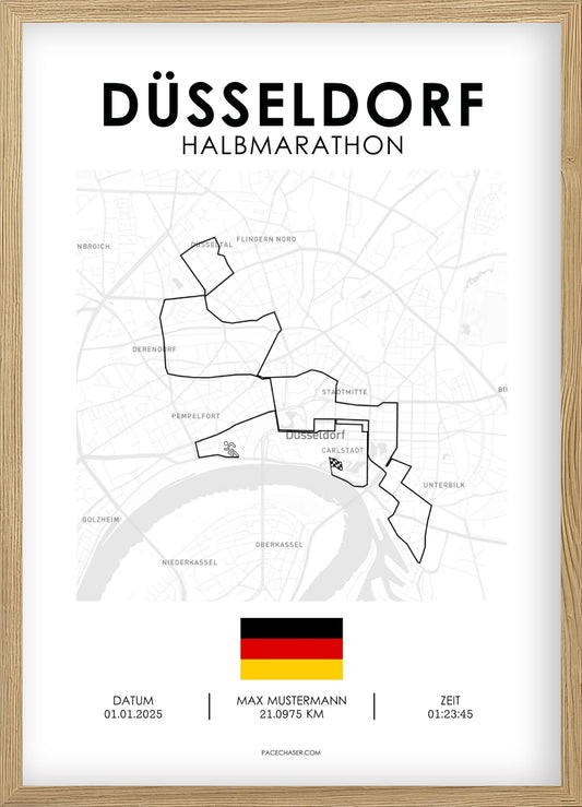 Halbmarathon Düsseldorf Poster