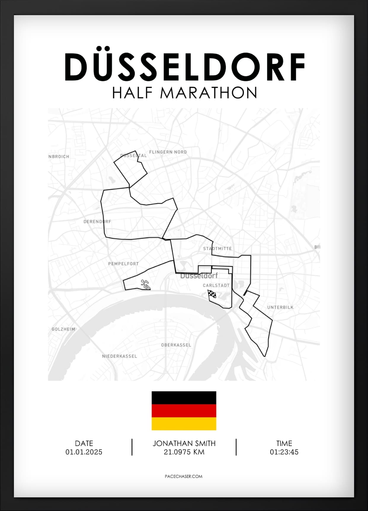 Halbmarathon Düsseldorf Poster
