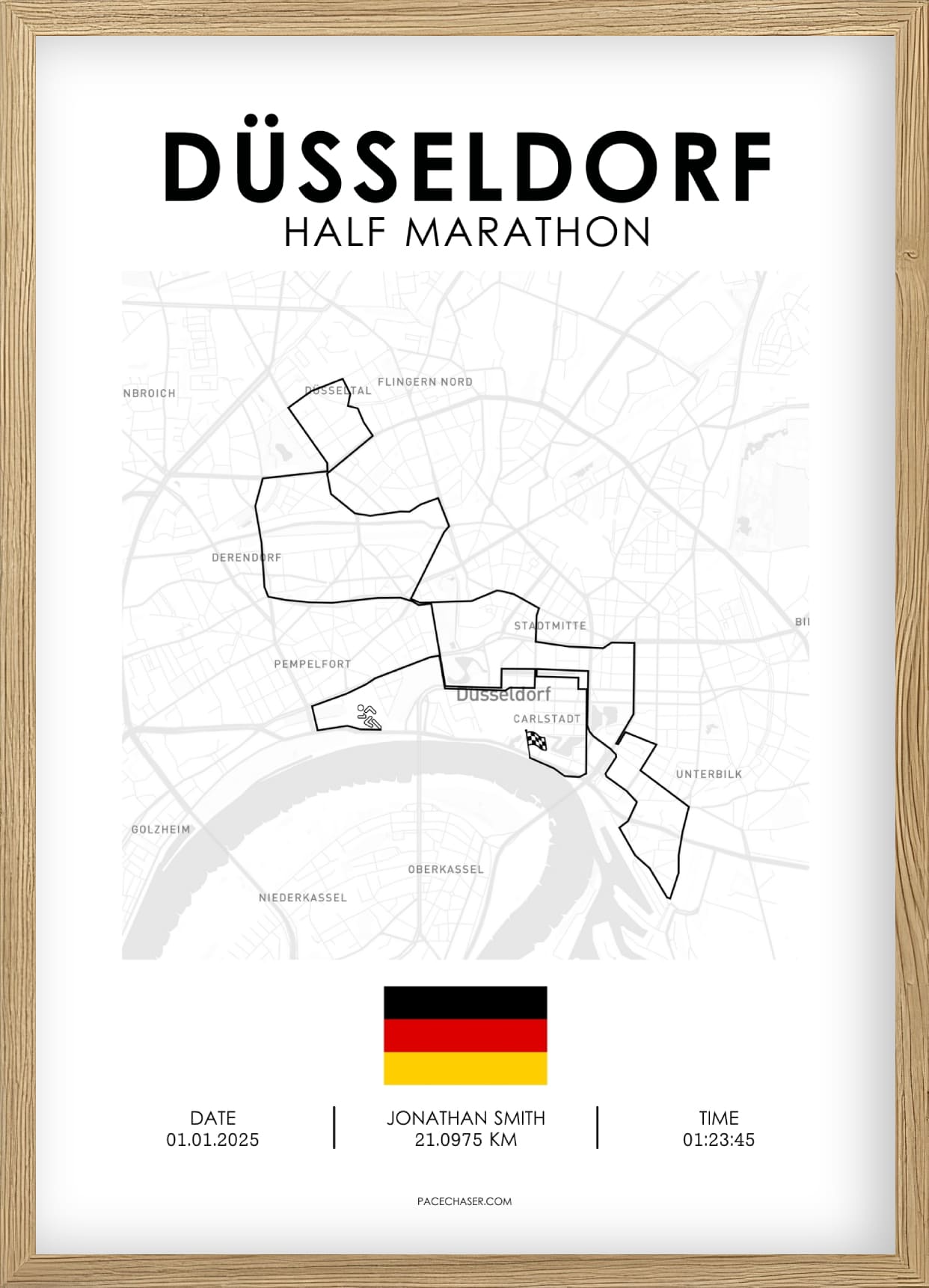 Halbmarathon Düsseldorf Poster