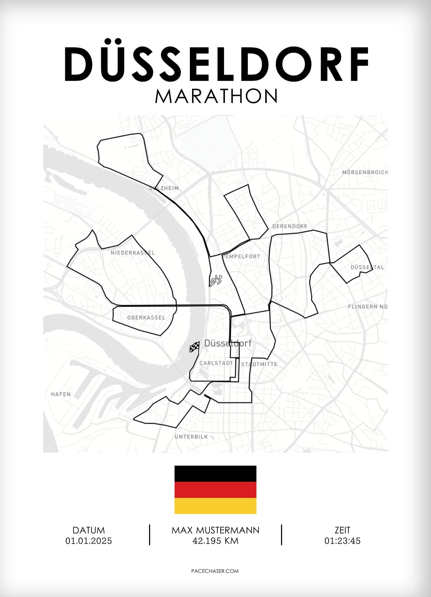 Marathon Düsseldorf Poster