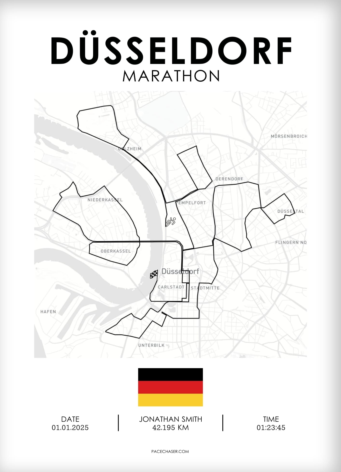 Marathon Düsseldorf Poster