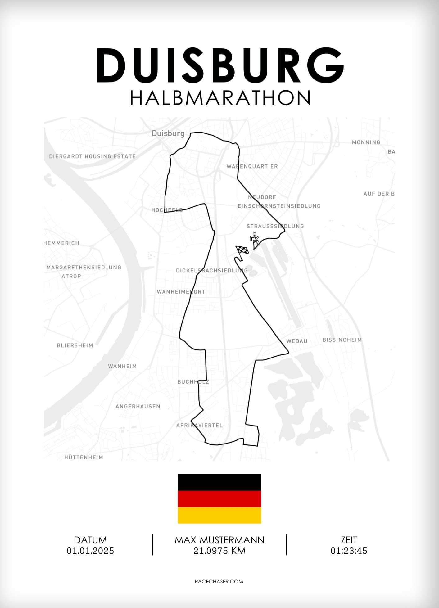 Duisburg Half Marathon Poster