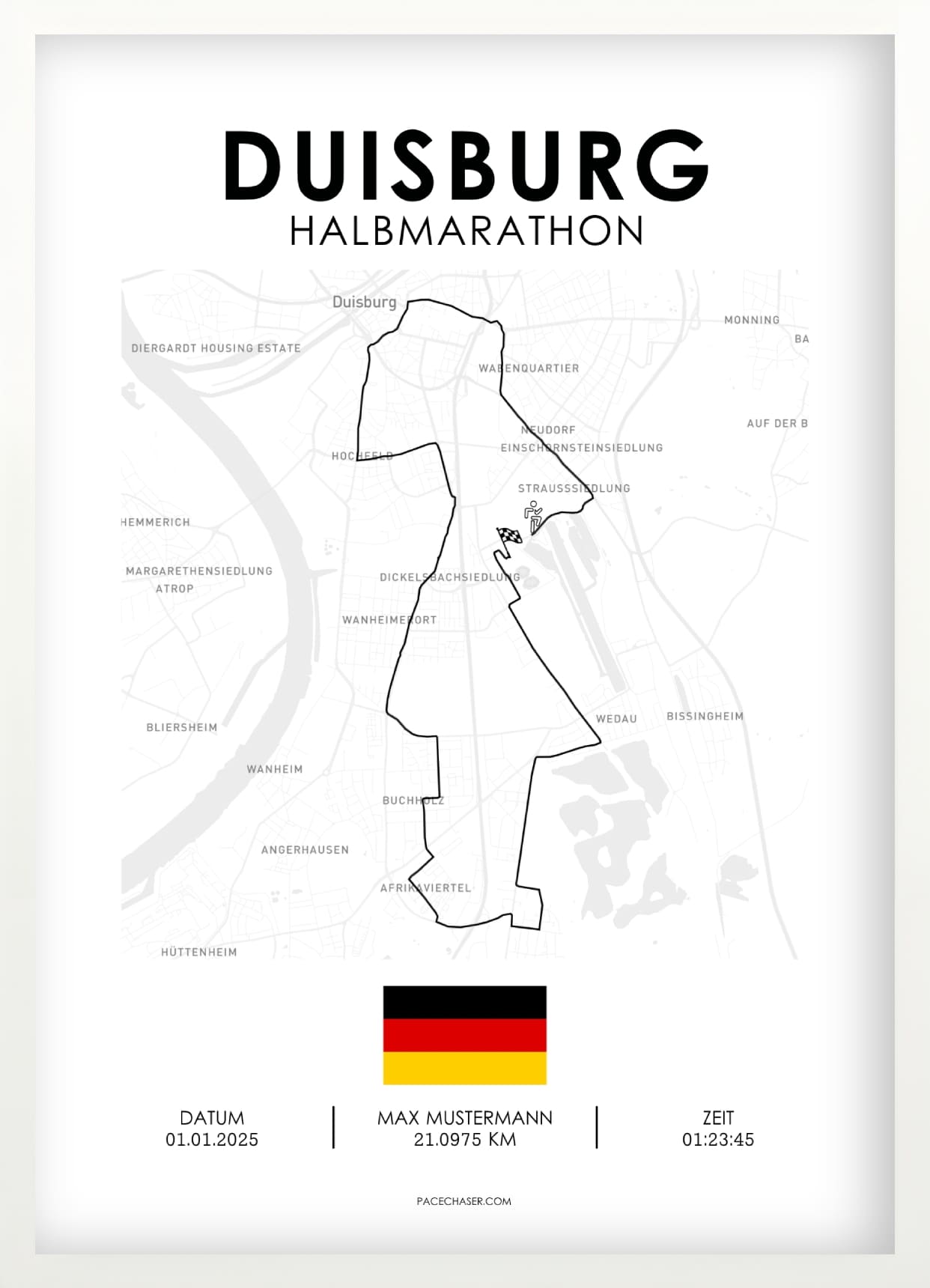 Duisburg Half Marathon Poster