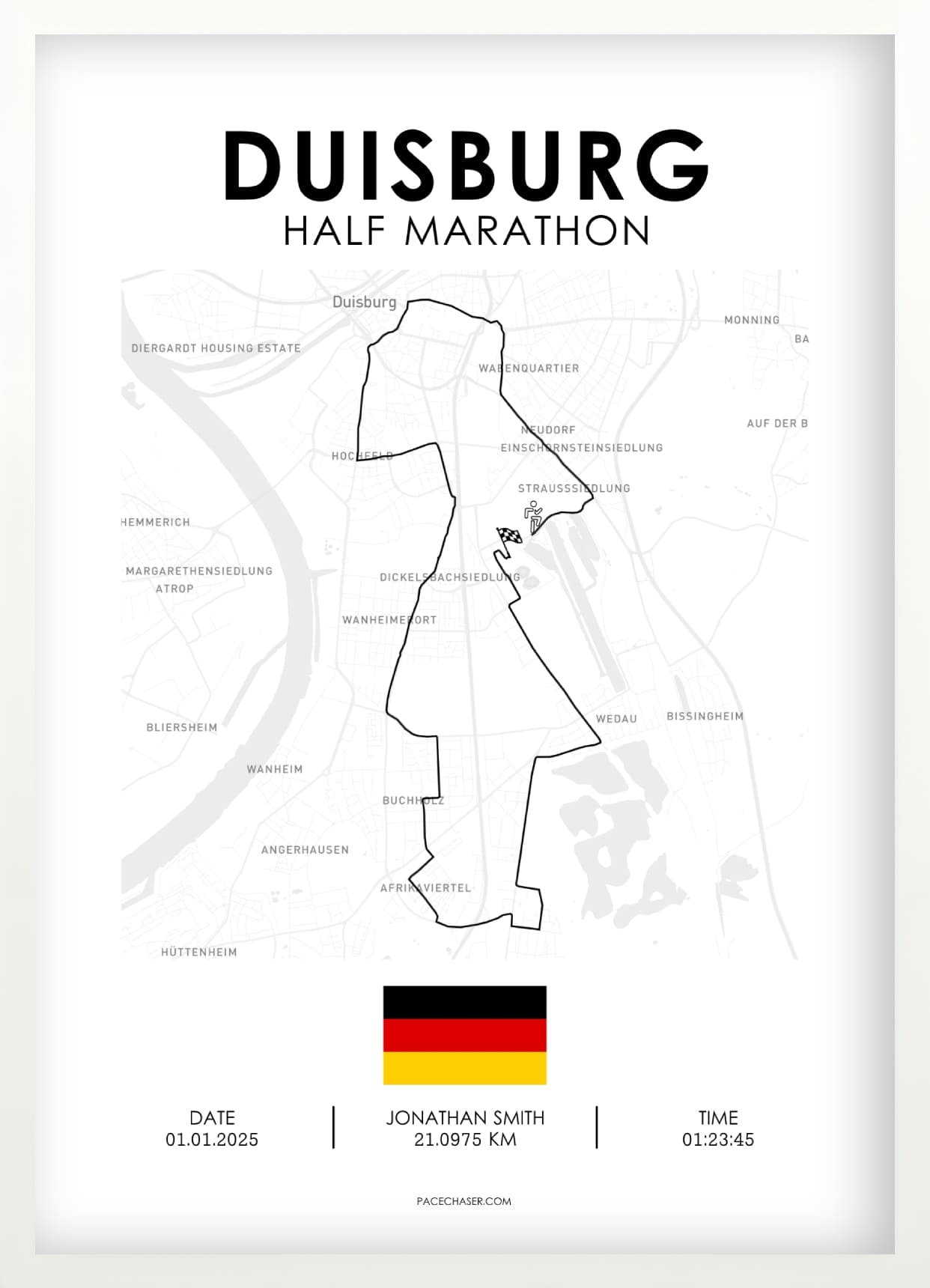 Duisburg Half Marathon Poster
