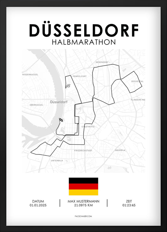 Halbmarathon Düsseldorf Poster (ab 2026)