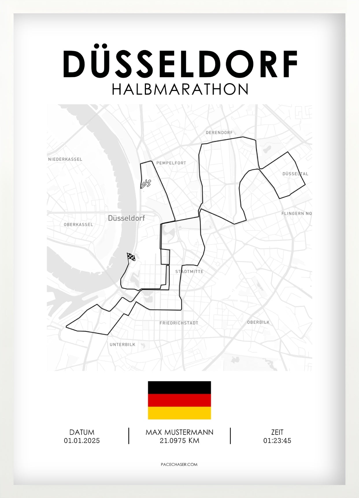 Halbmarathon Düsseldorf Poster (ab 2026)