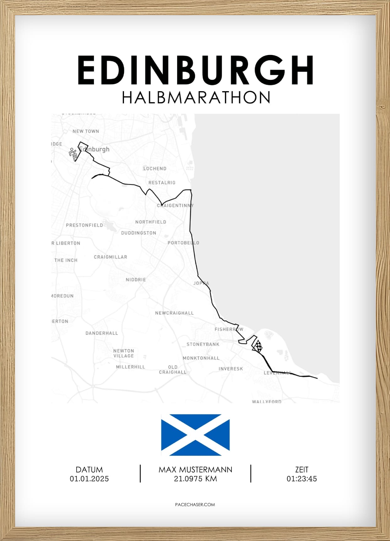Halbmarathon Edinburgh Poster