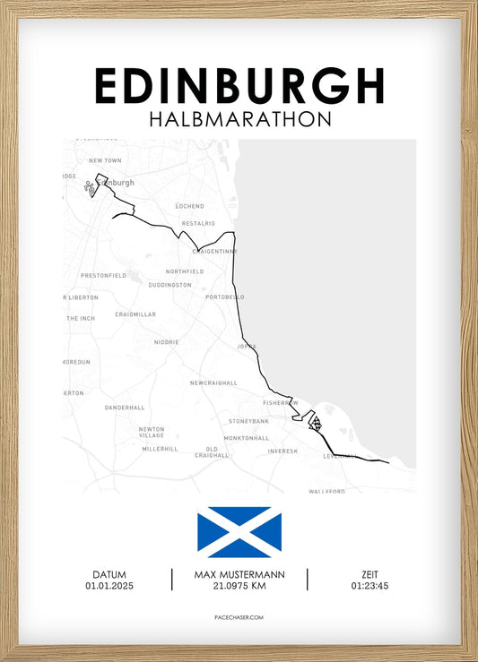 Halbmarathon Edinburgh Poster