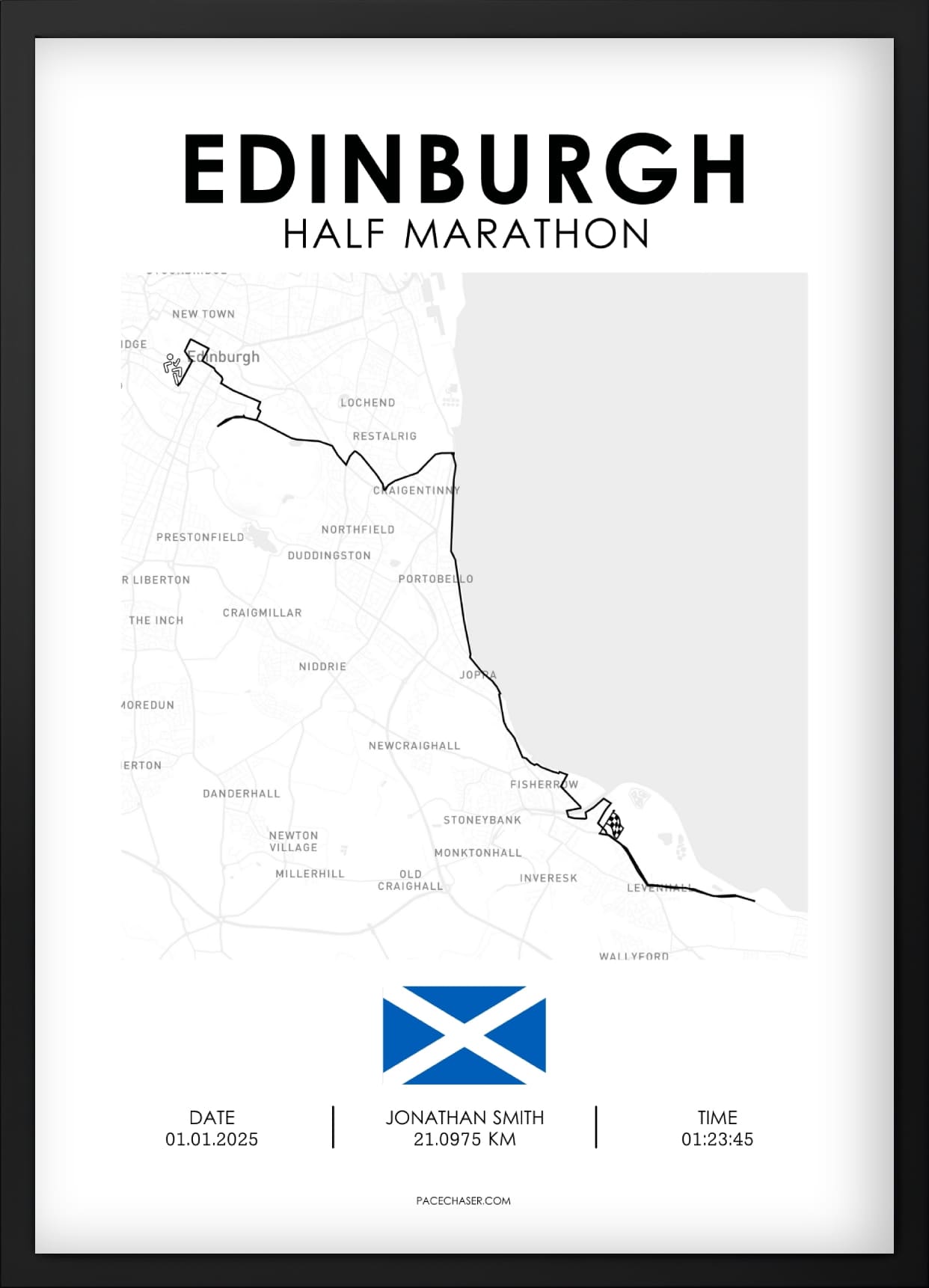 Halbmarathon Edinburgh Poster