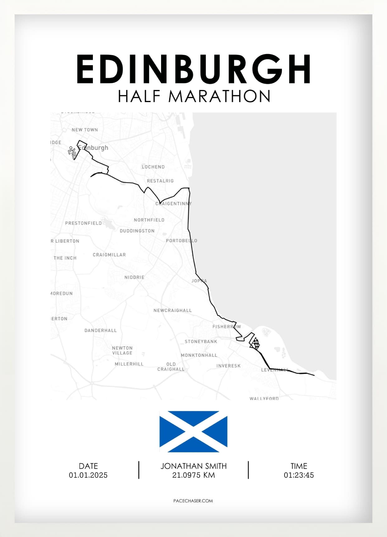 Halbmarathon Edinburgh Poster