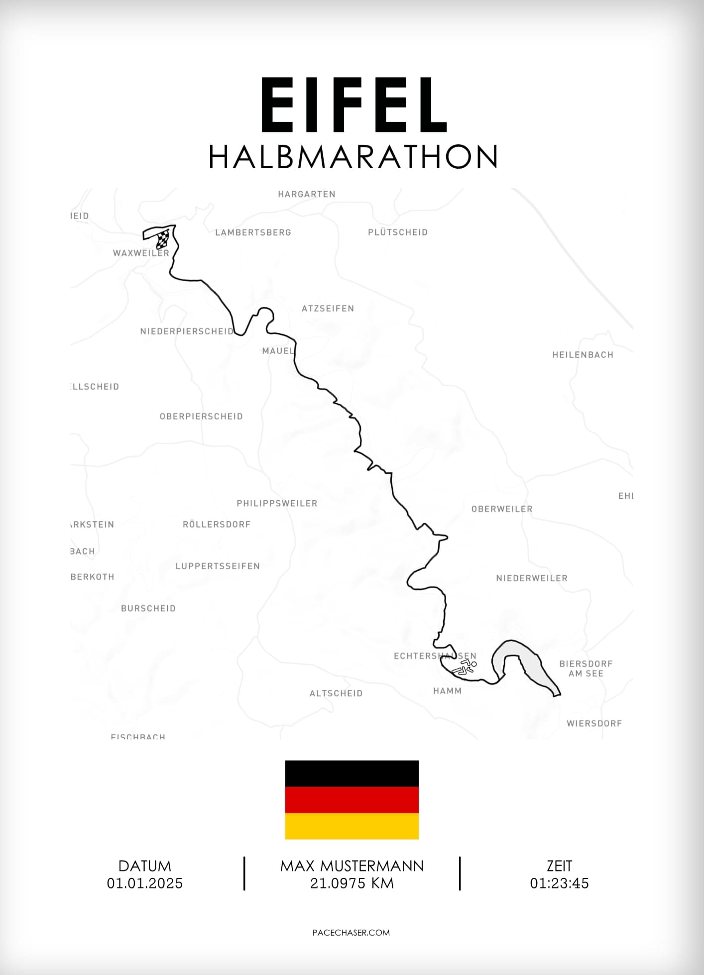 Eifel Marathon / Half Marathon / Ultra / Trail Poster