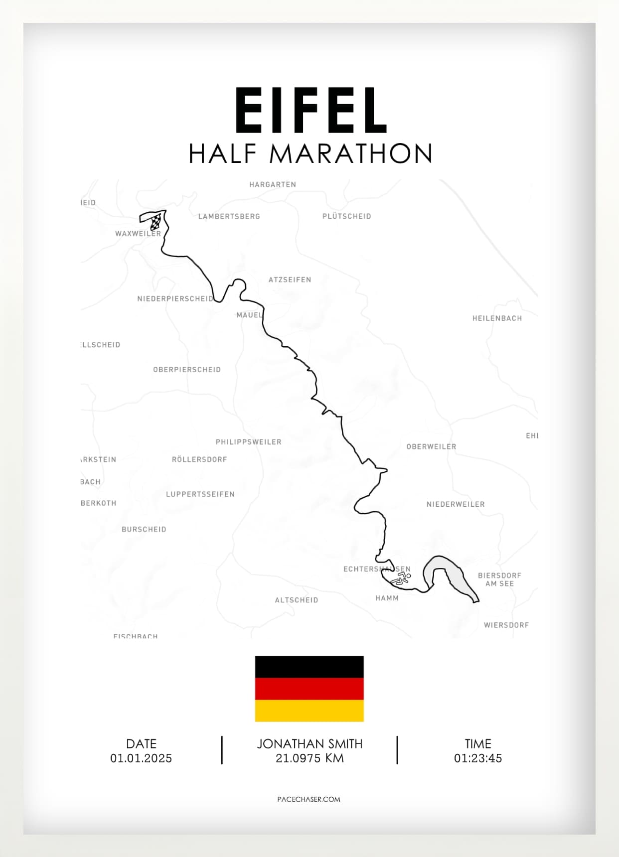 Eifel Marathon / Half Marathon / Ultra / Trail Poster