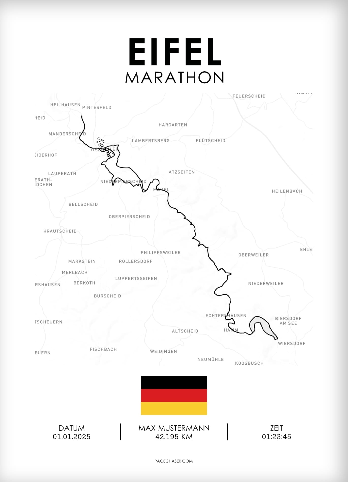 Eifel Marathon / Half Marathon / Ultra / Trail Poster