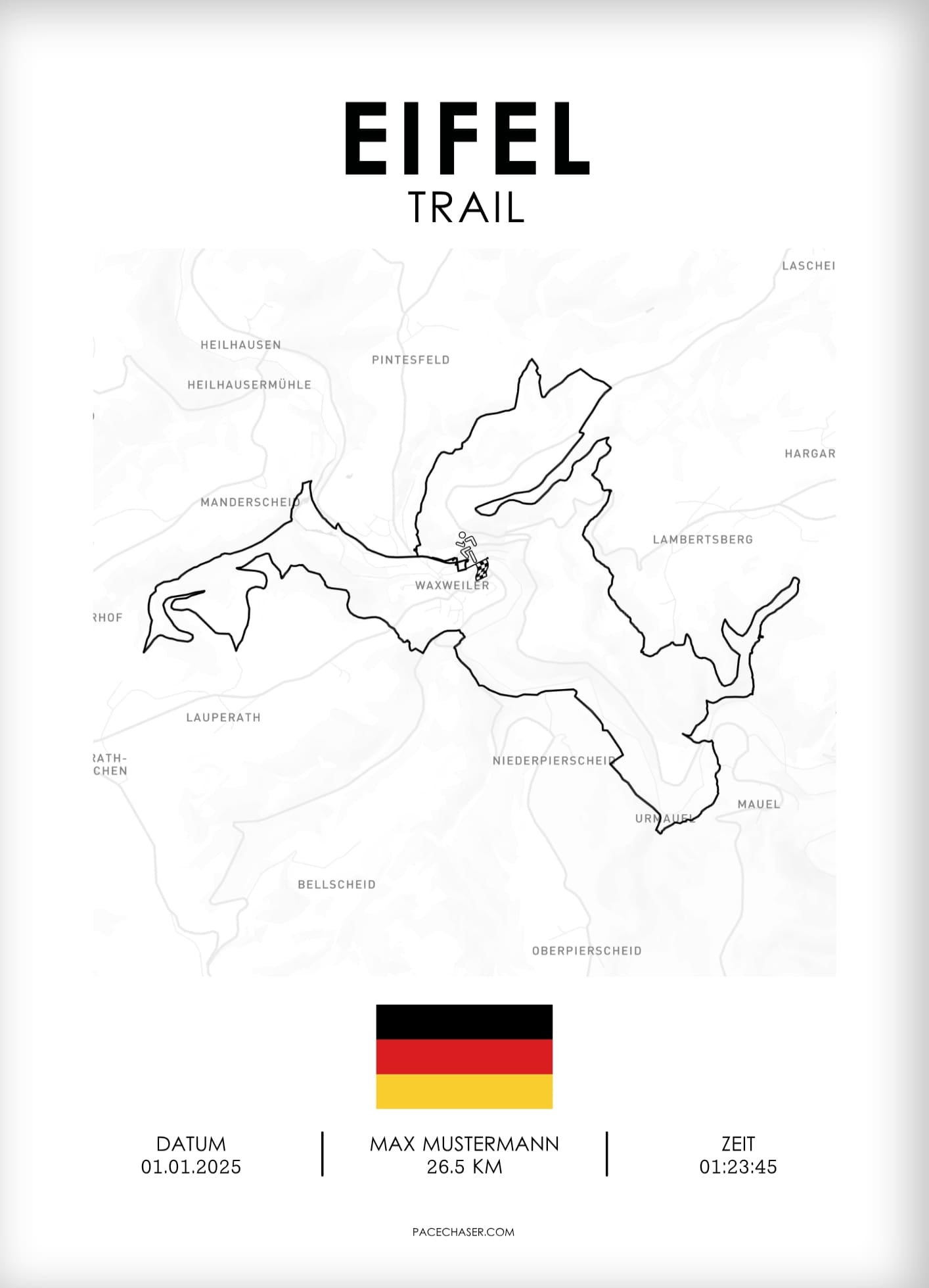 Eifel Marathon / Half Marathon / Ultra / Trail Poster