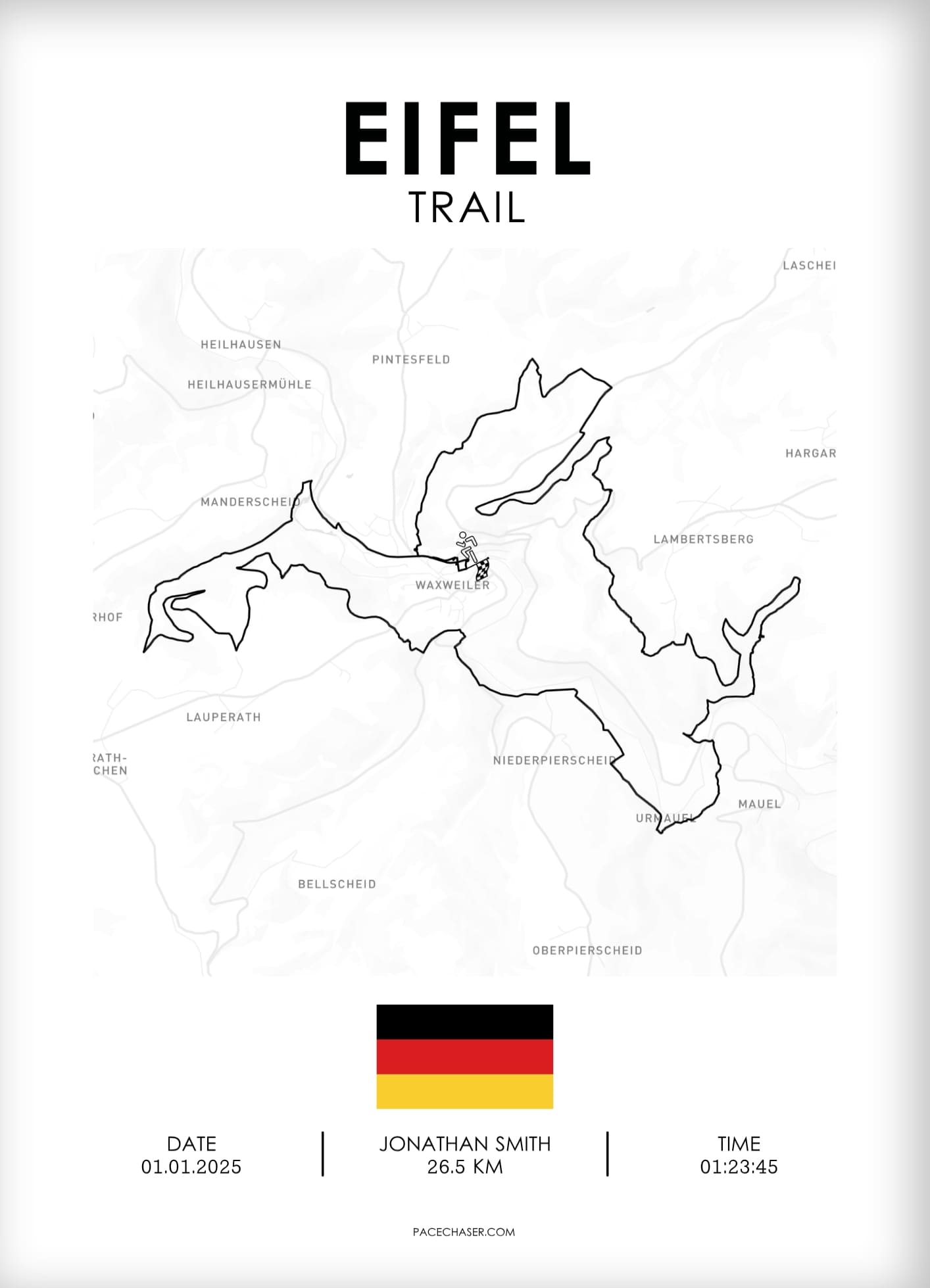 Eifel Marathon / Half Marathon / Ultra / Trail Poster