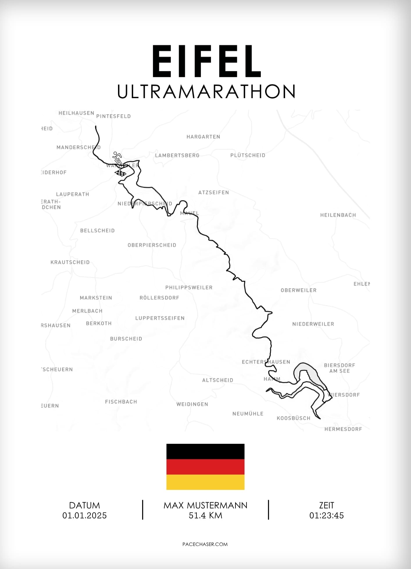 Eifel Marathon / Half Marathon / Ultra / Trail Poster