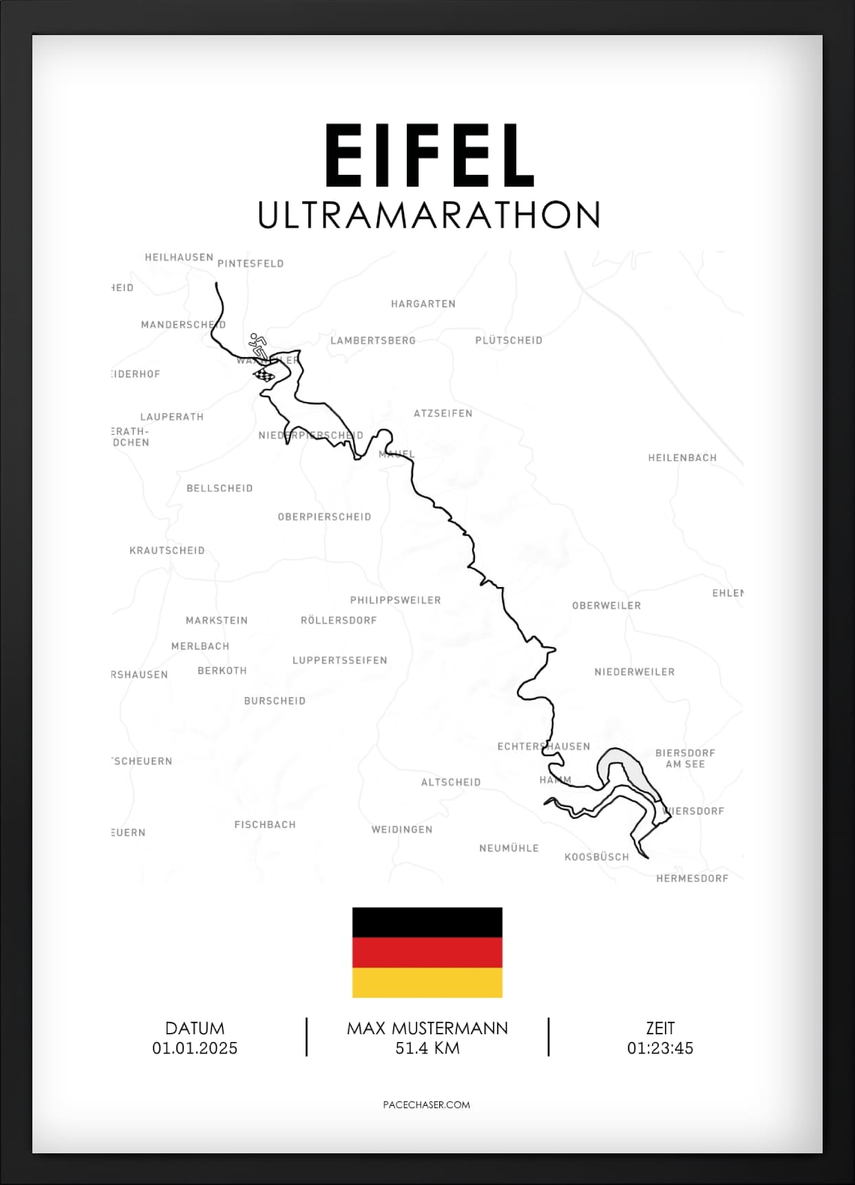Eifel Marathon / Half Marathon / Ultra / Trail Poster