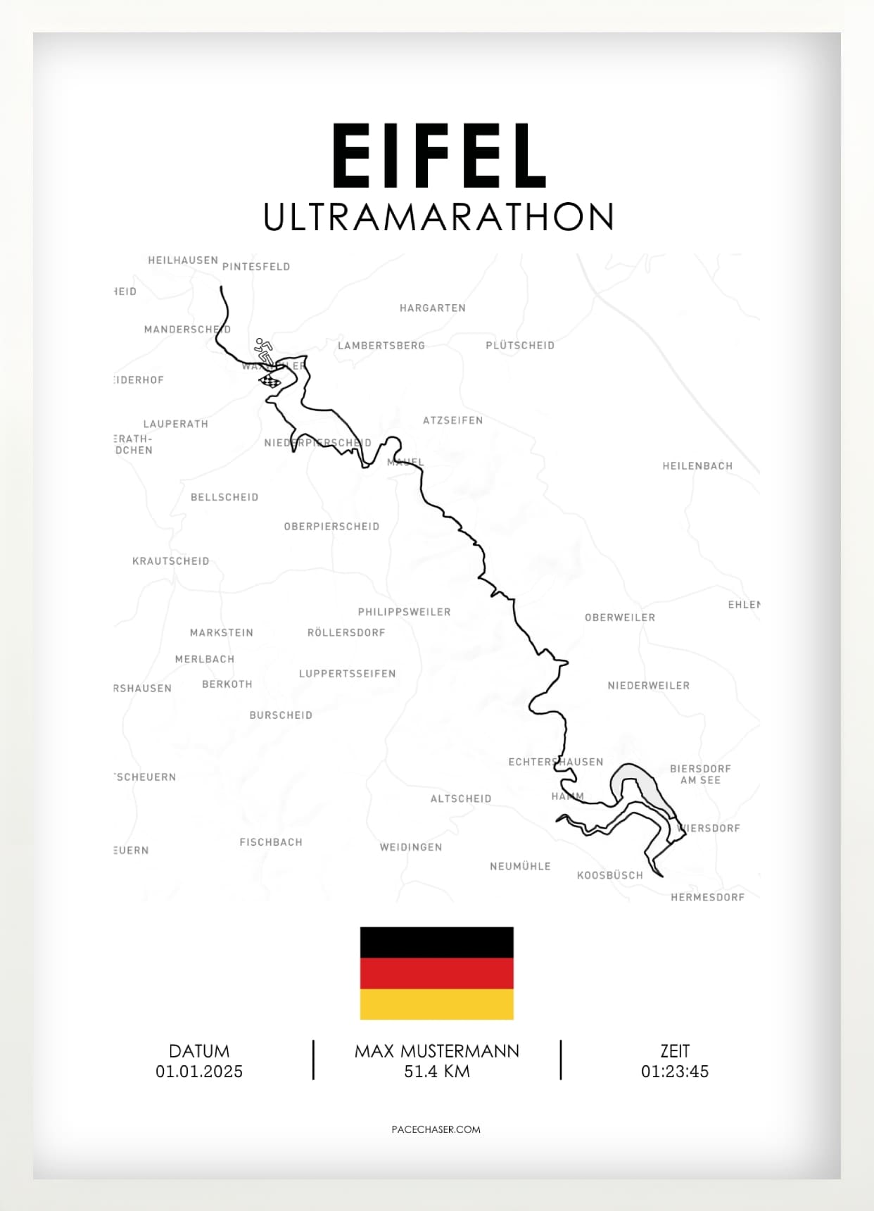 Eifel Marathon / Half Marathon / Ultra / Trail Poster