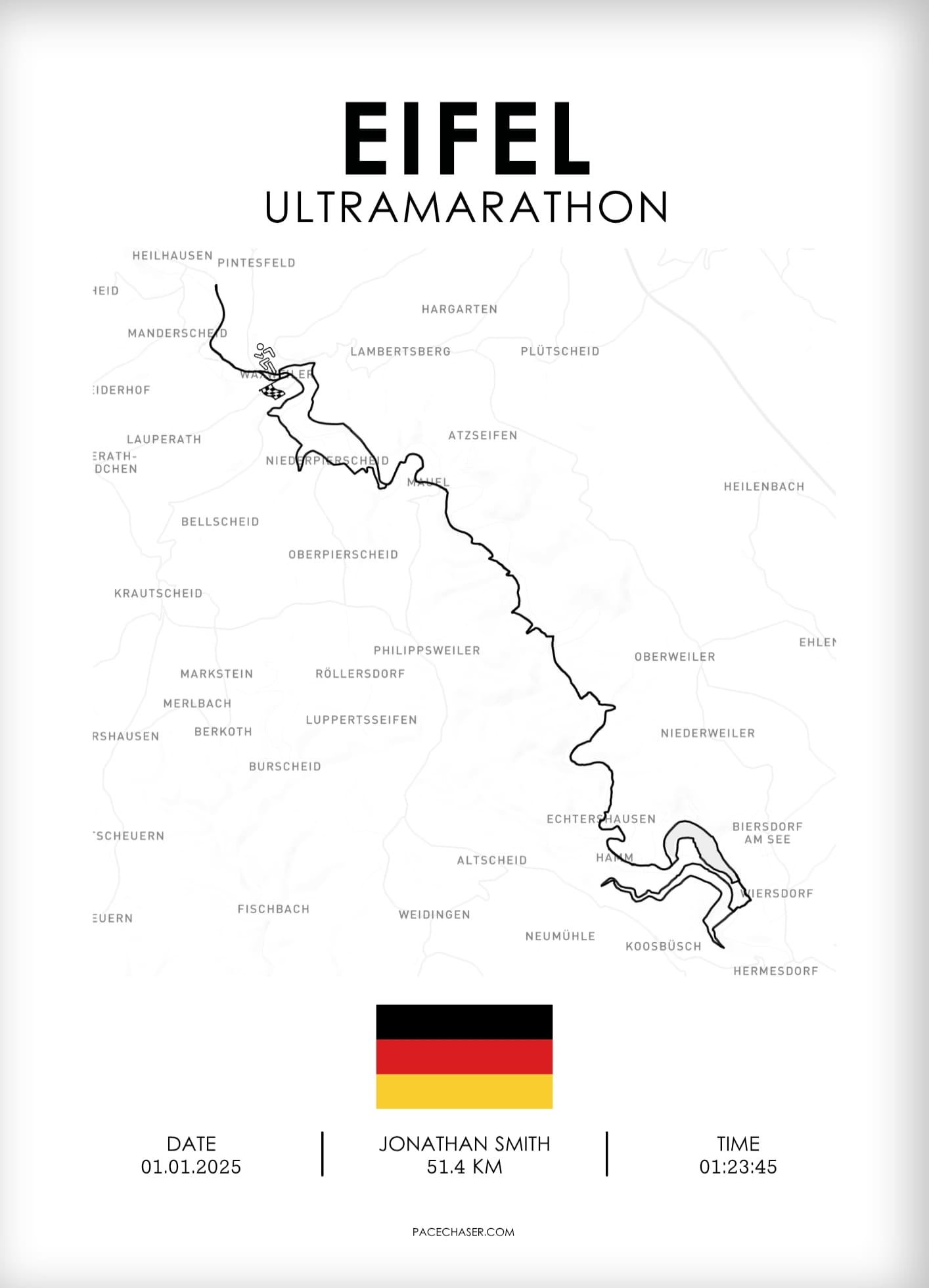 Eifel Marathon / Half Marathon / Ultra / Trail Poster