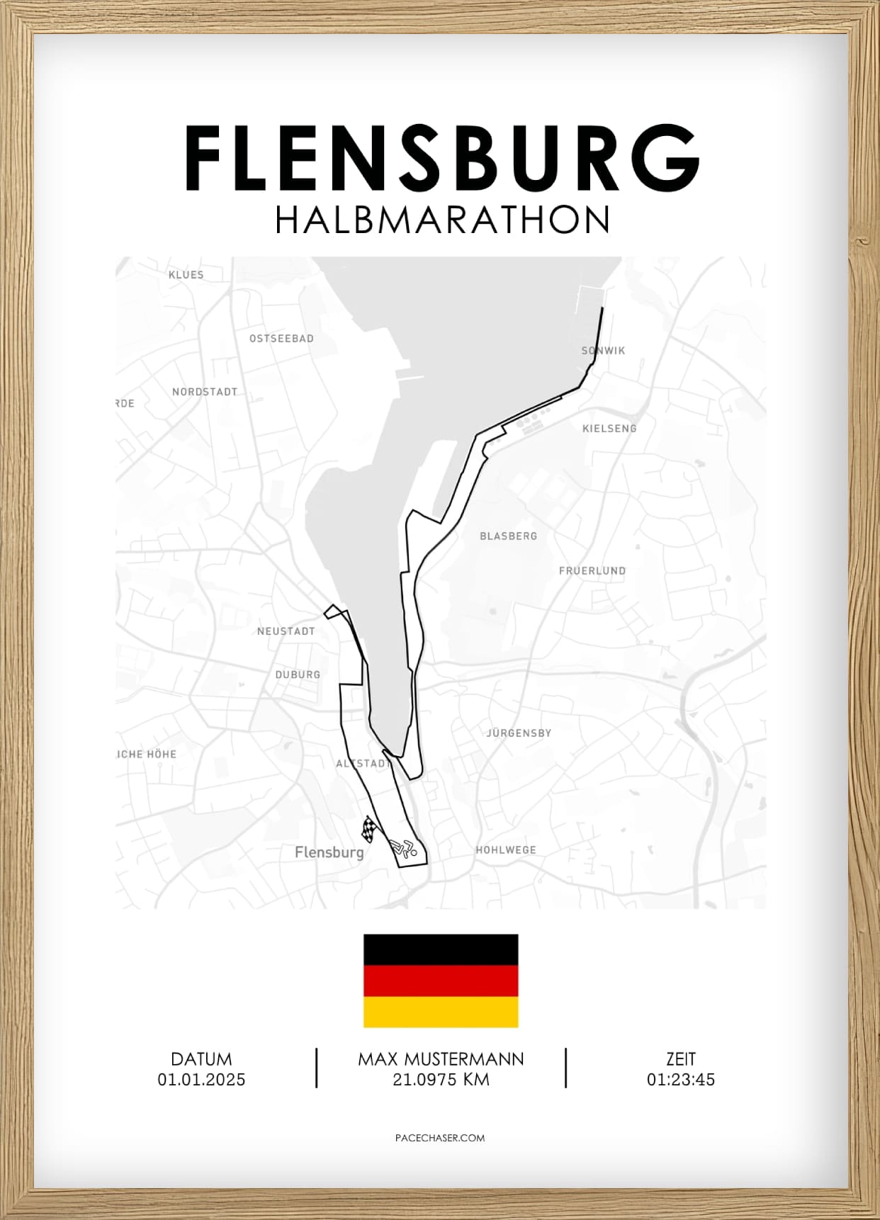 Half Marathon Flensburg Poster