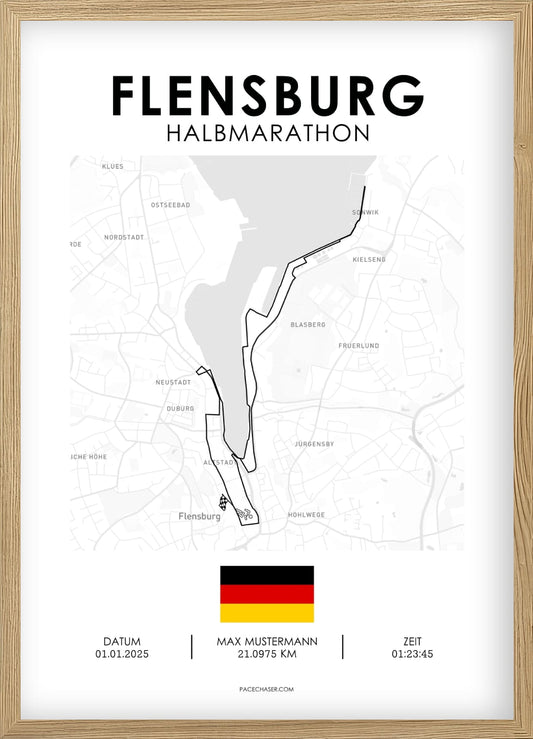 Half Marathon Flensburg Poster
