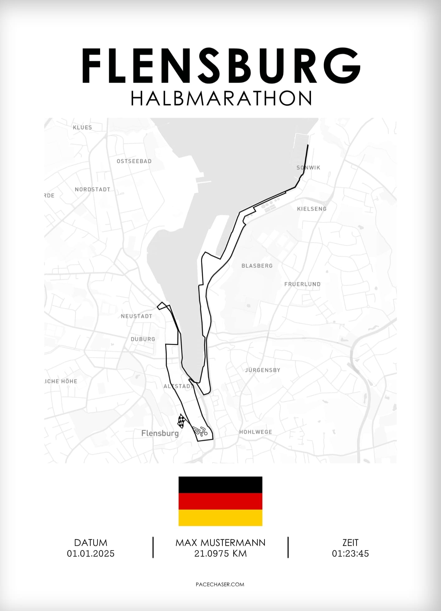 Half Marathon Flensburg Poster