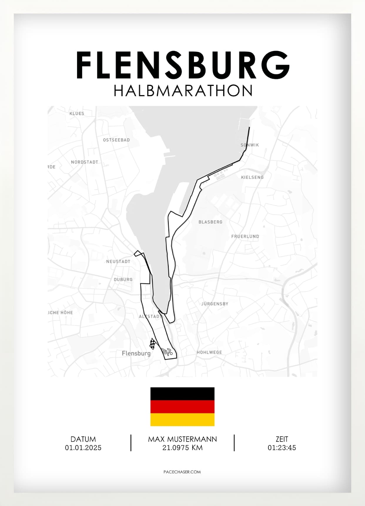 Half Marathon Flensburg Poster