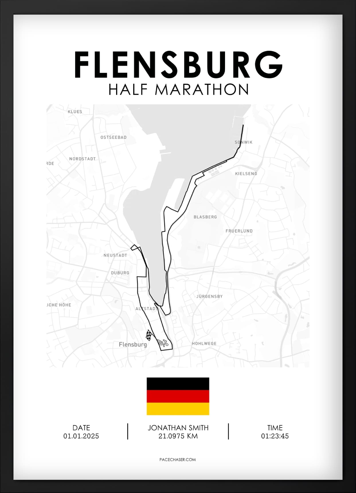 Half Marathon Flensburg Poster