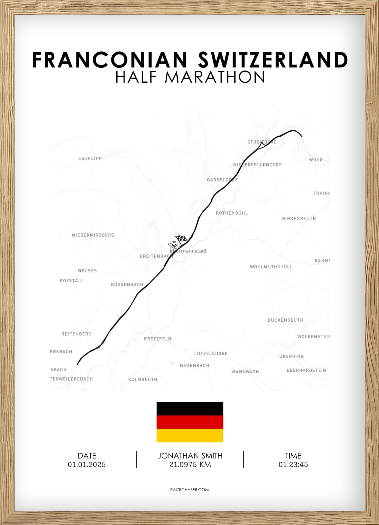 Halbmarathon Fränkische Schweiz Poster
