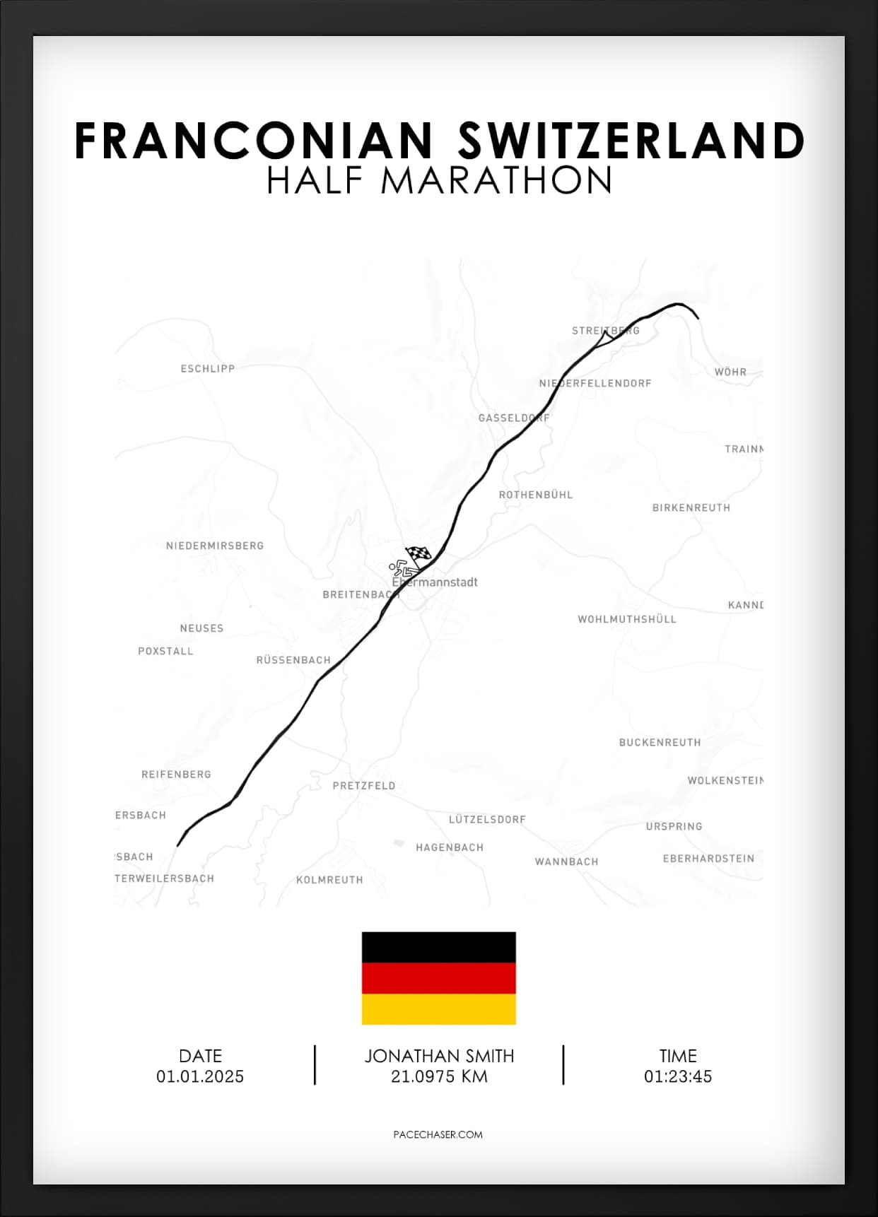 Halbmarathon Fränkische Schweiz Poster