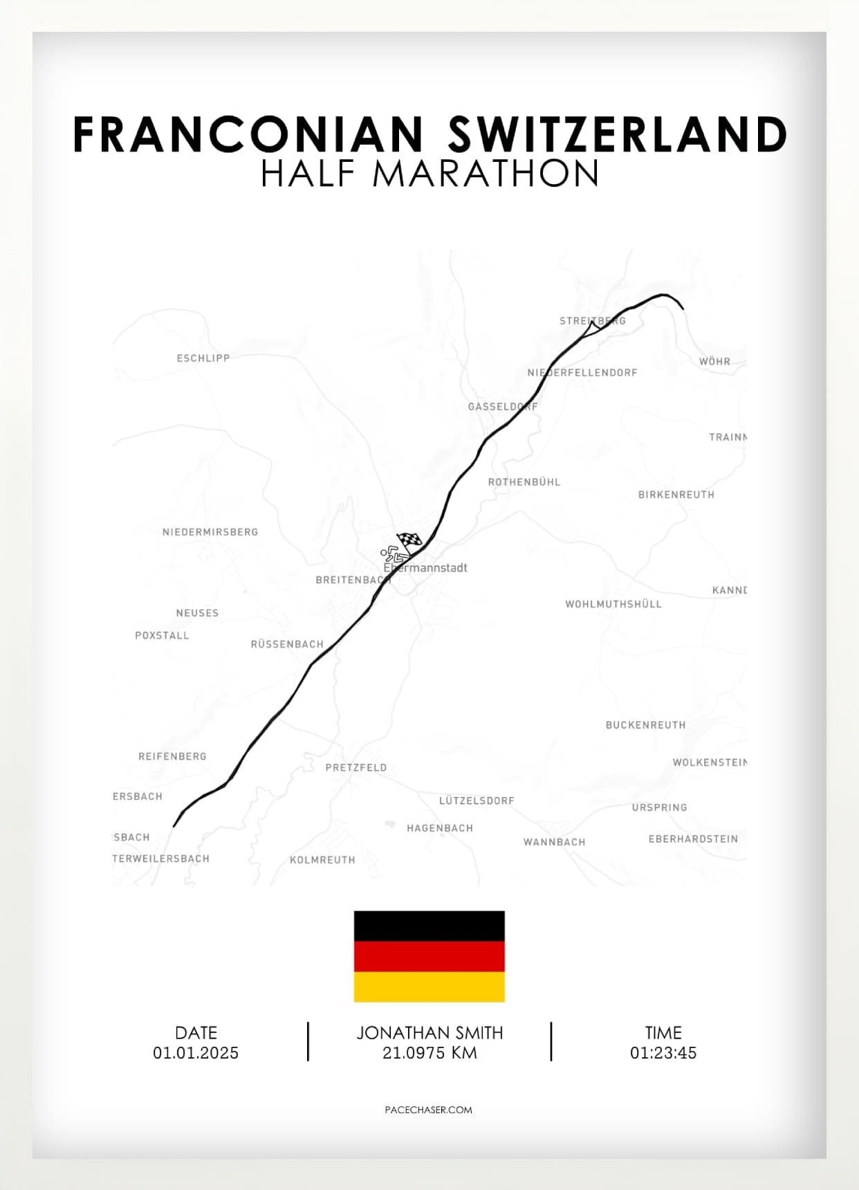 Halbmarathon Fränkische Schweiz Poster