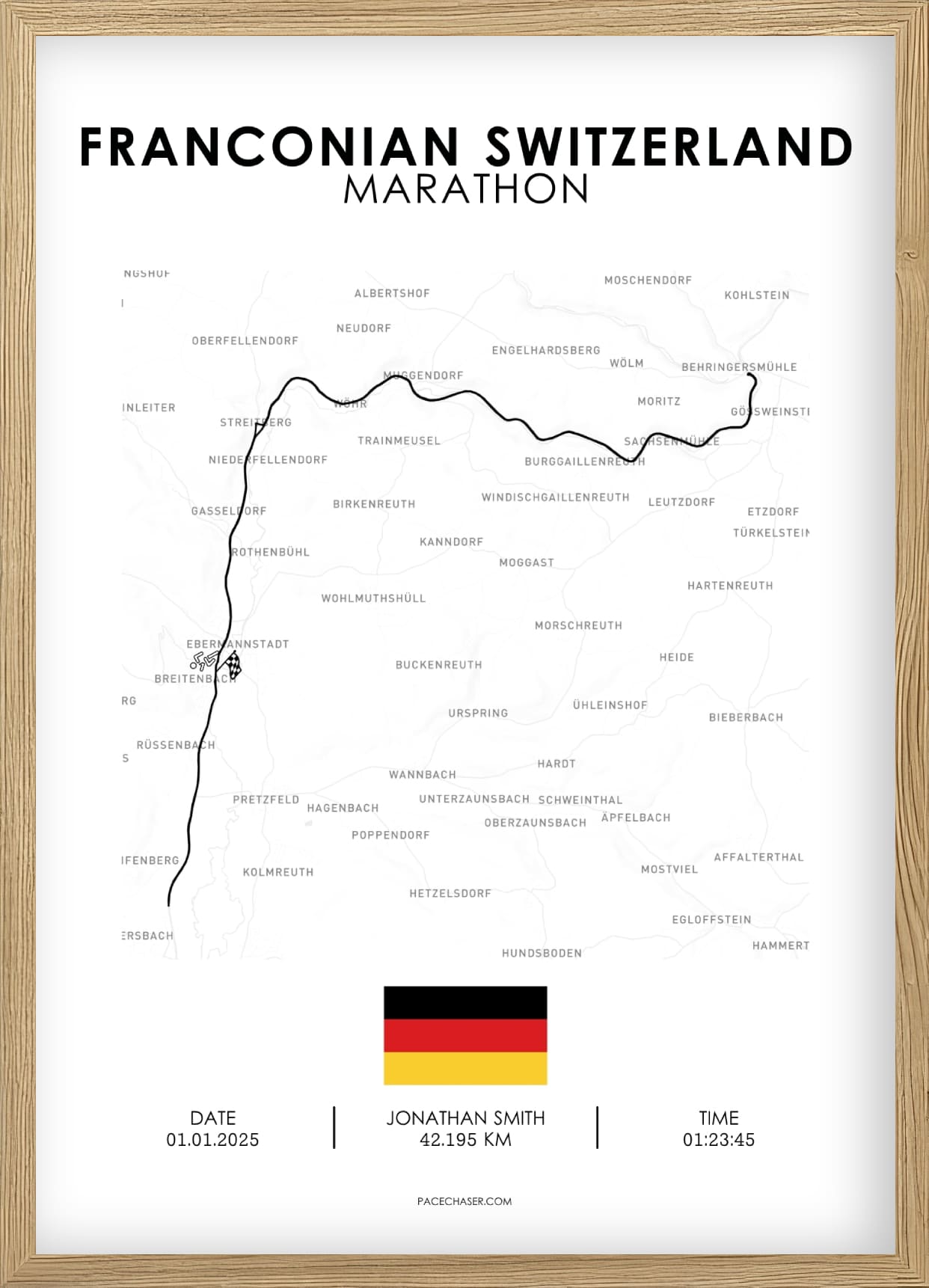 Marathon Fränkische Schweiz Poster