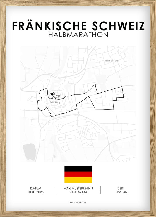 Halvmaraton Fränkische Schweiz plakat