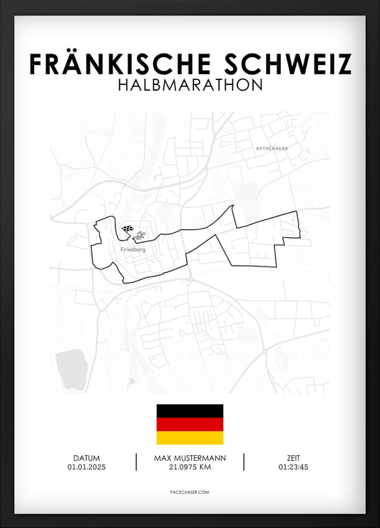 Halvmaraton Fränkische Schweiz plakat