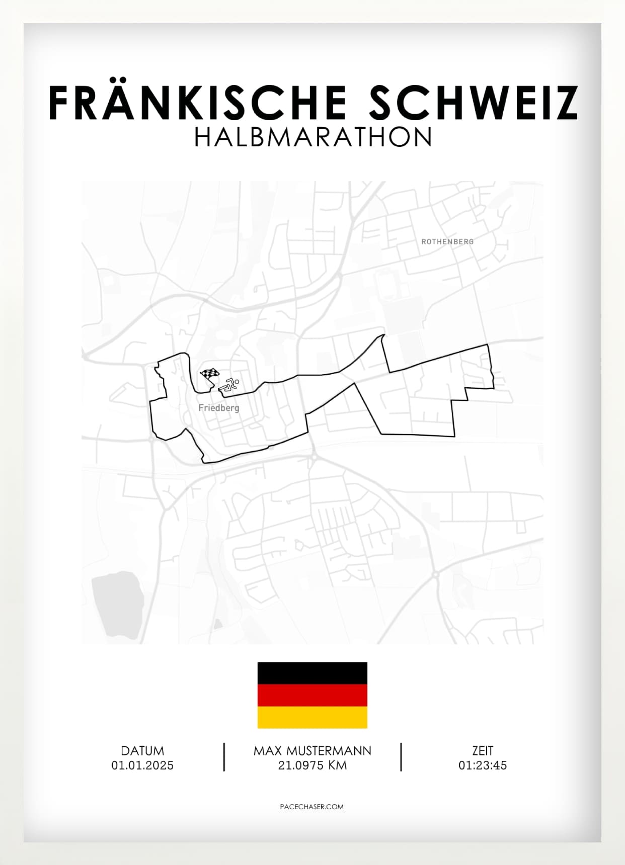 Halbmarathon Fränkische Schweiz Poster