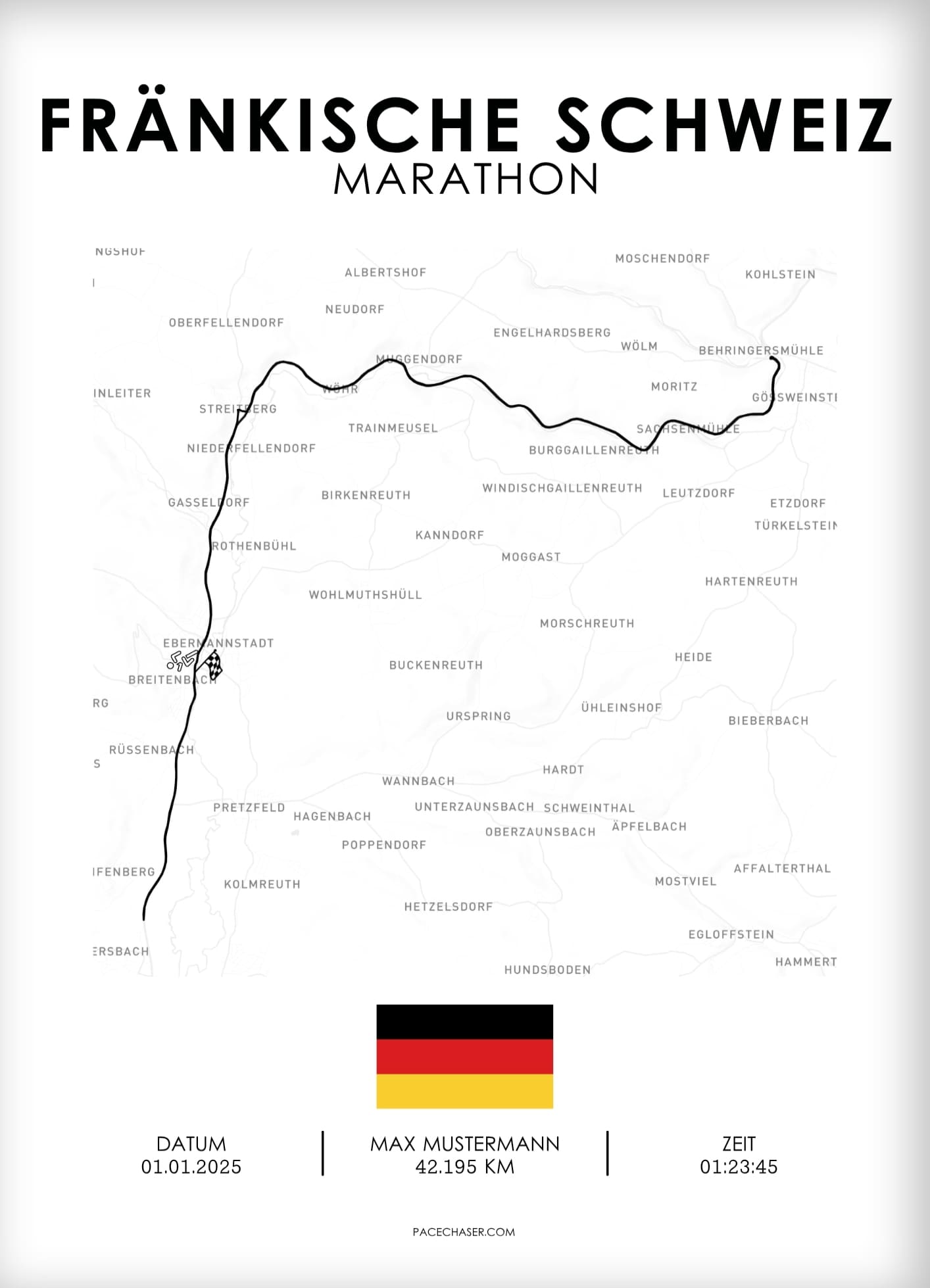Marathon Fränkische Schweiz Poster