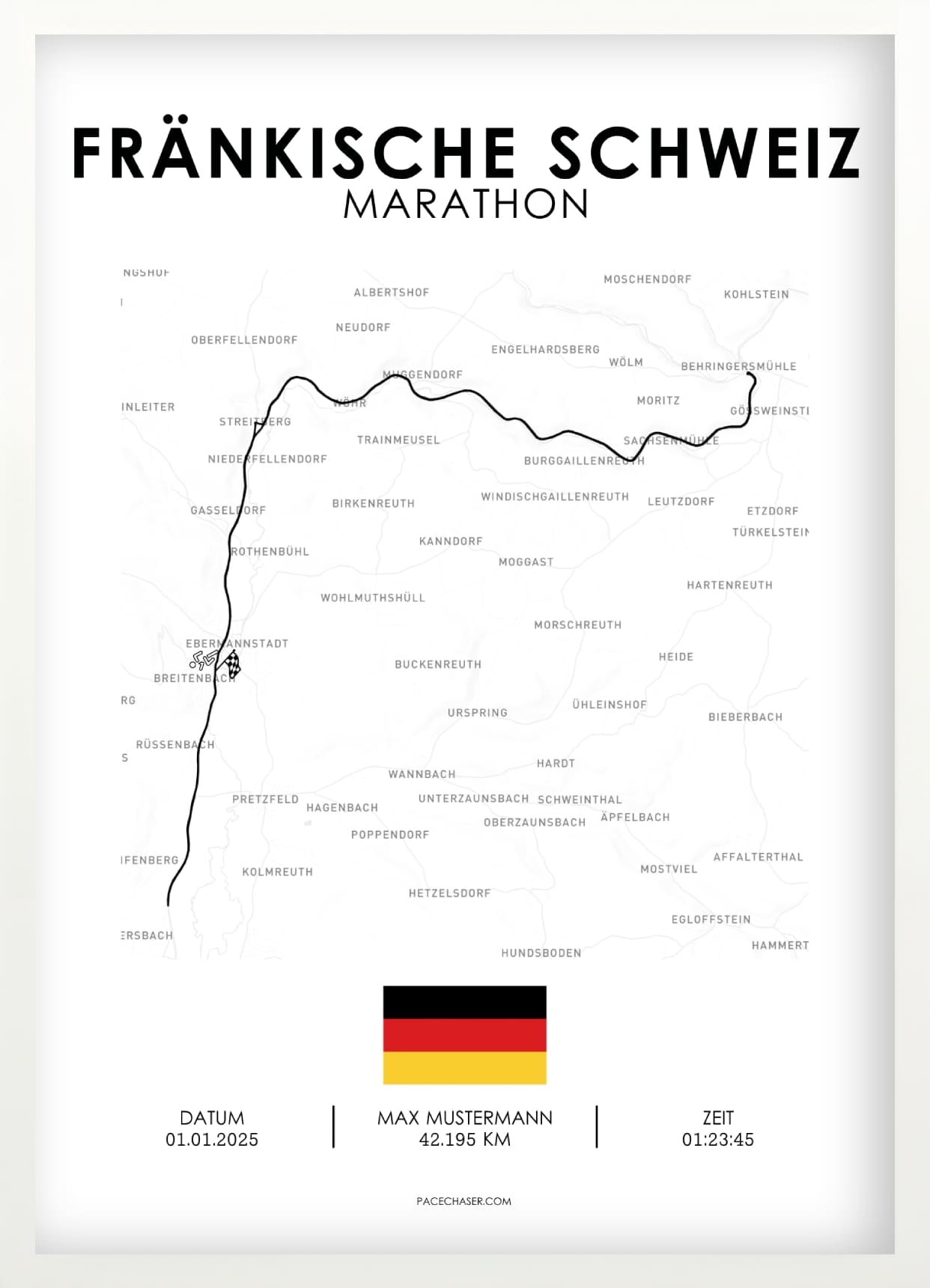 Marathon Fränkische Schweiz Poster