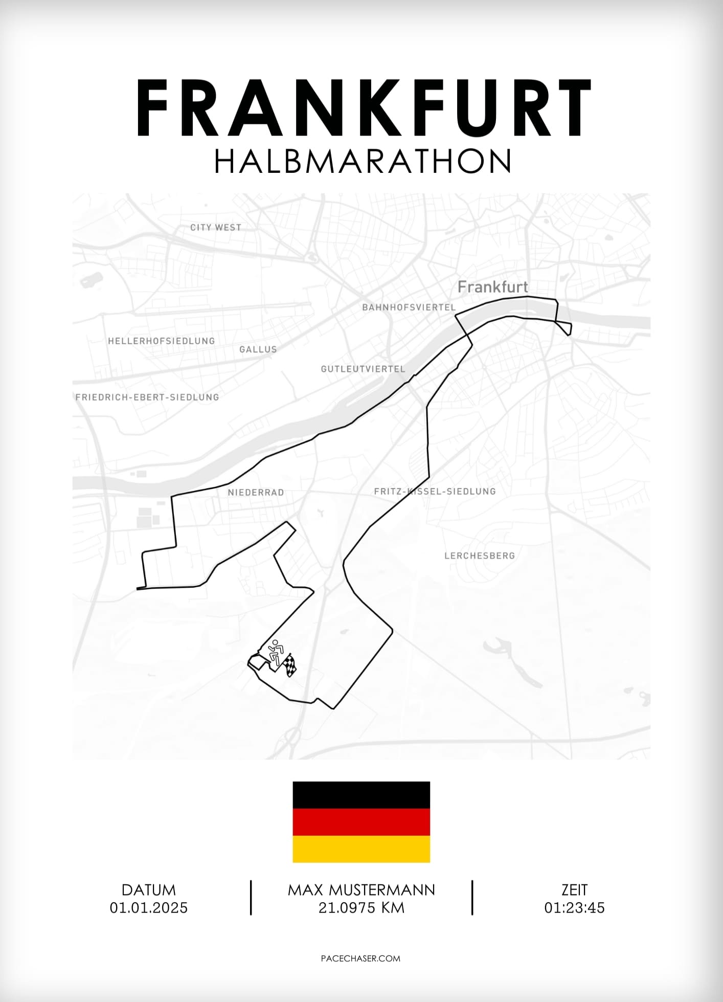 Halbmarathon Frankfurt Poster