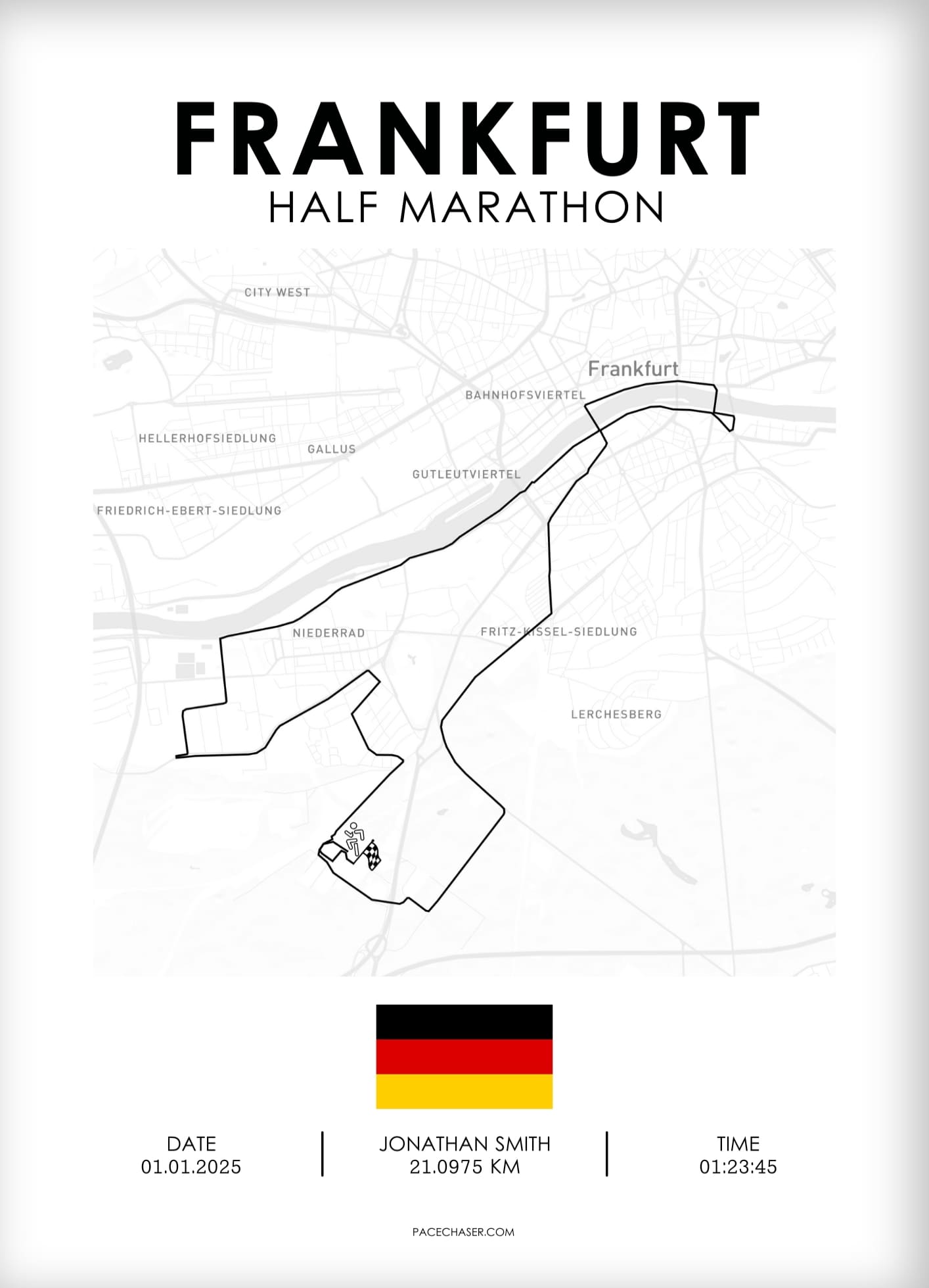 Halbmarathon Frankfurt Poster