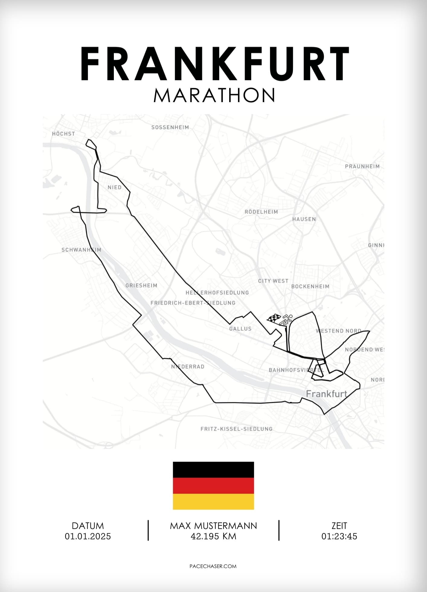 Marathon Frankfurt Poster