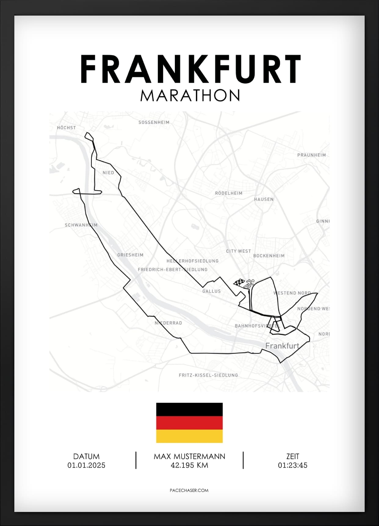 Marathon Frankfurt Poster