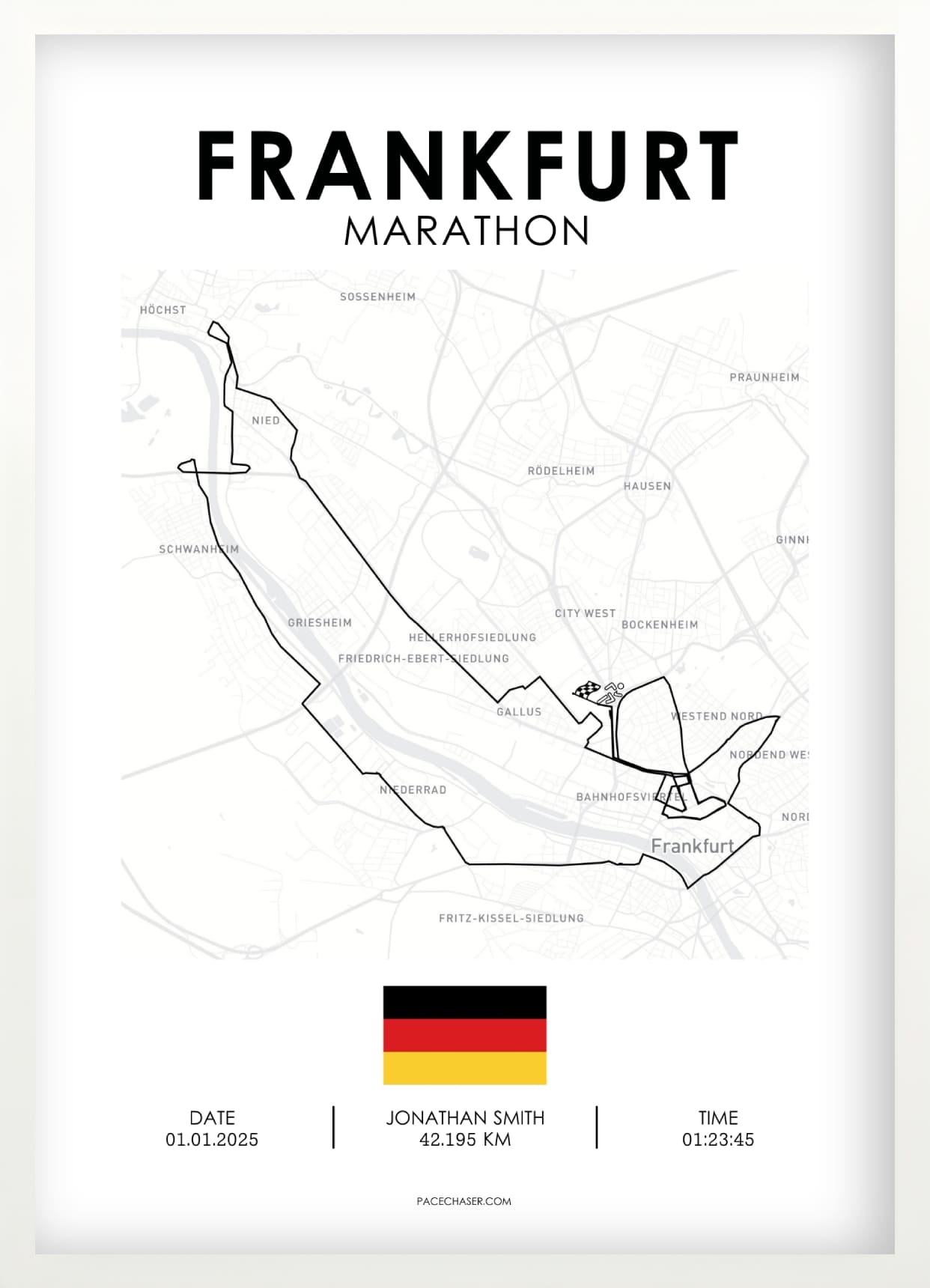 Marathon Frankfurt Poster