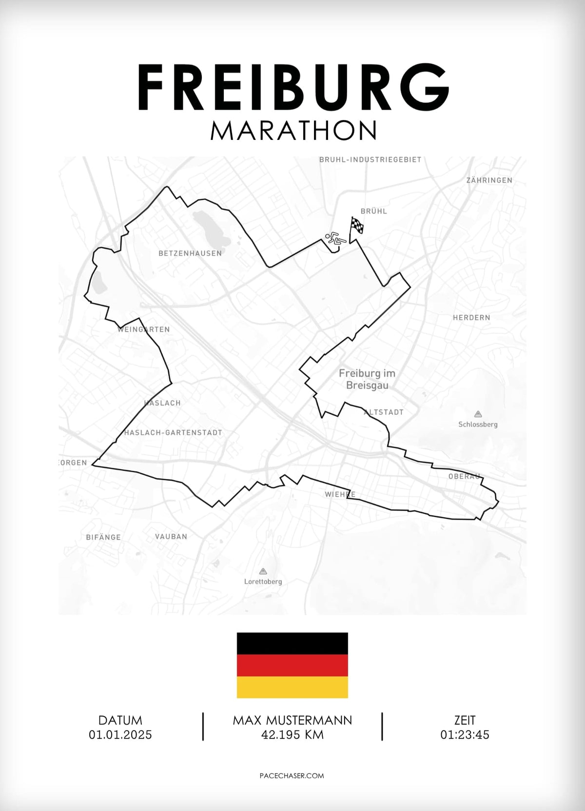 Marathon Freiburg Poster